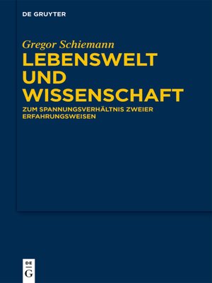 cover image of Lebenswelt und Wissenschaft